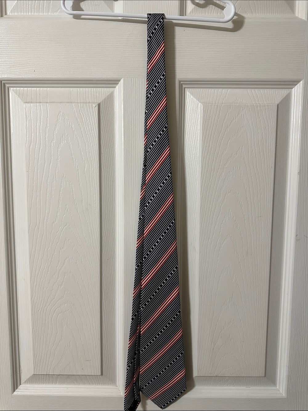 Striped Blue and Red Men's Neck Tie